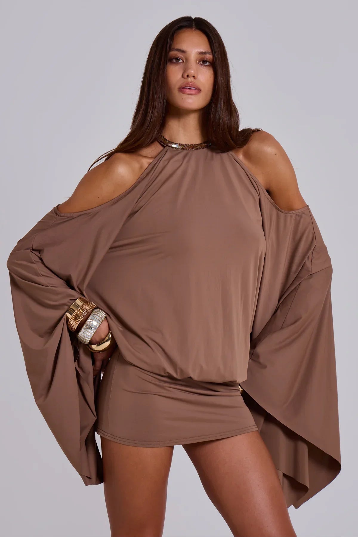The Alula Embellished Butterfly Mini Dress