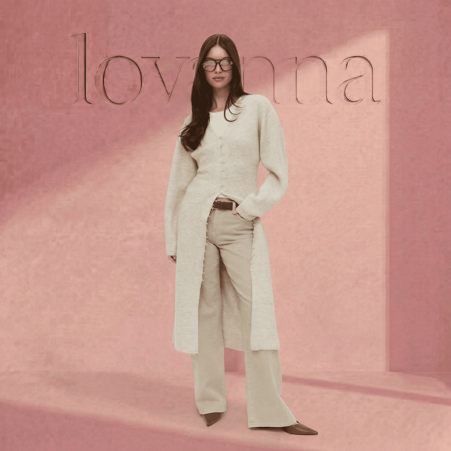 The Lovaana Knitted Cardigan Dress