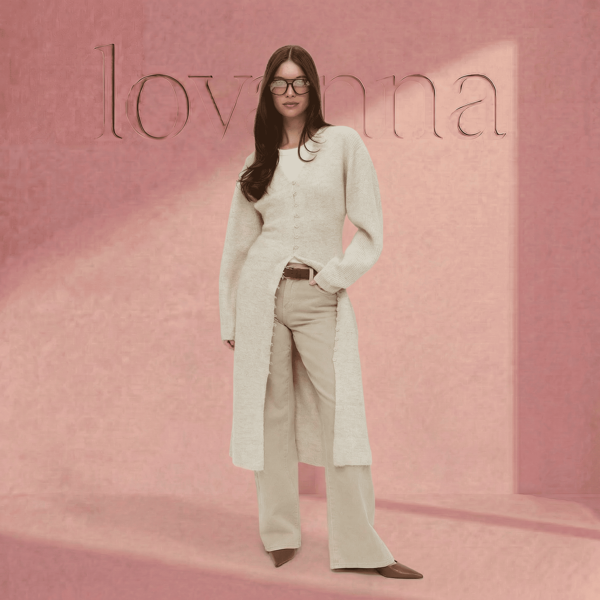 The Lovaana Knitted Cardigan Dress