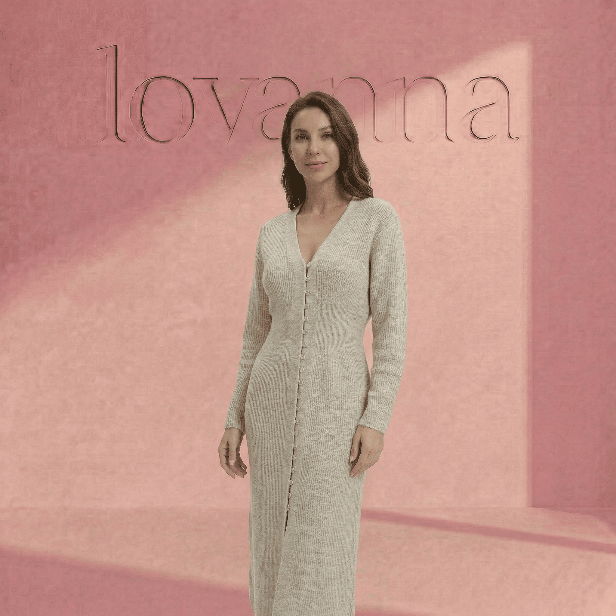 The Lovaana Knitted Cardigan Dress