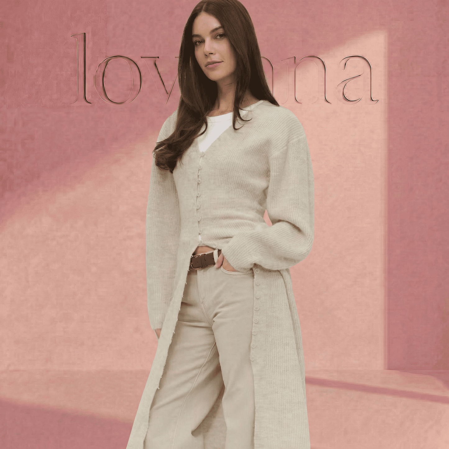 The Lovaana Knitted Cardigan Dress