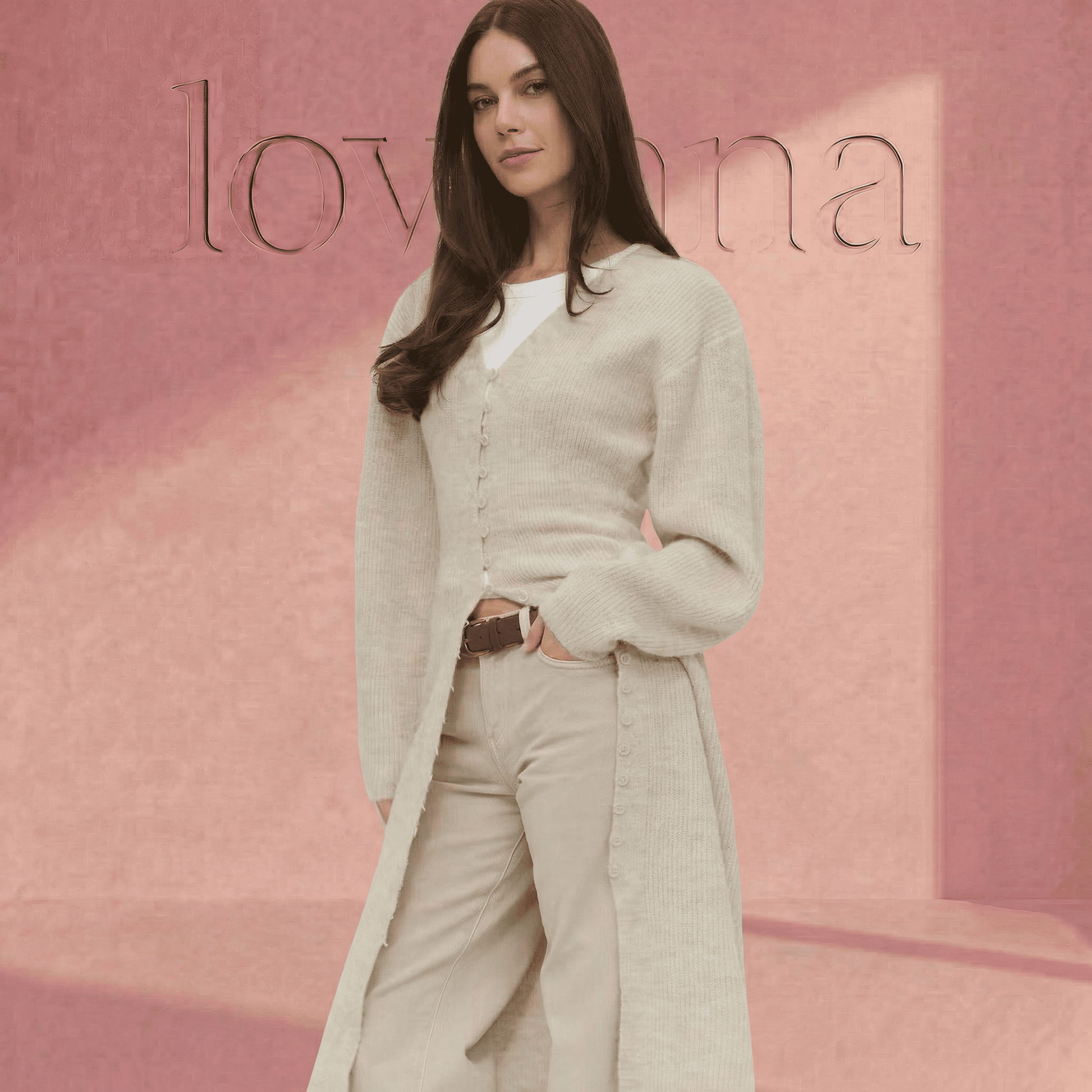 The Lovaana Knitted Cardigan Dress