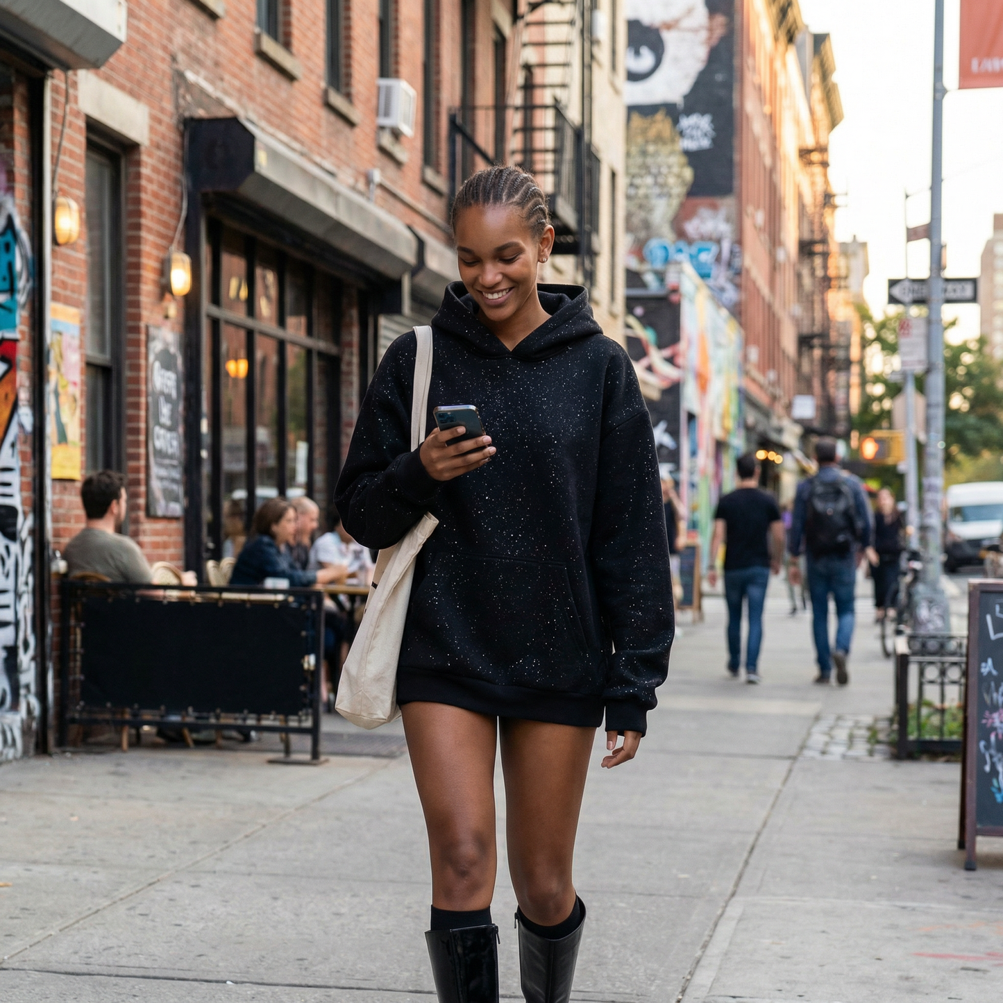 Lovaana Original Black Hoodie